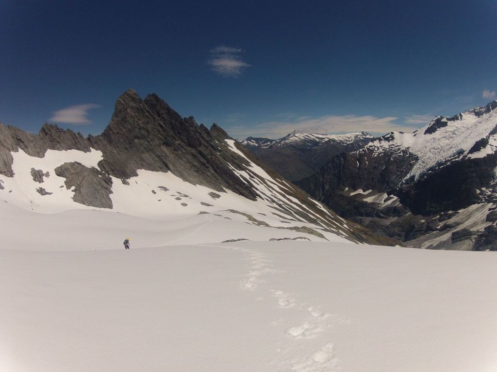 On the slopes below the Summit