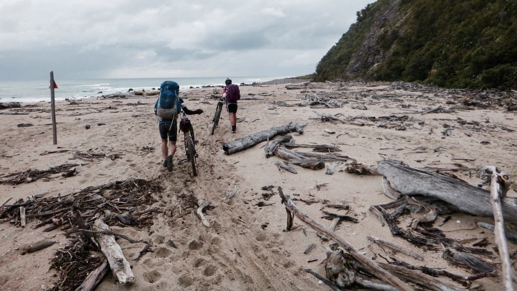 Push biking on the Heaphy