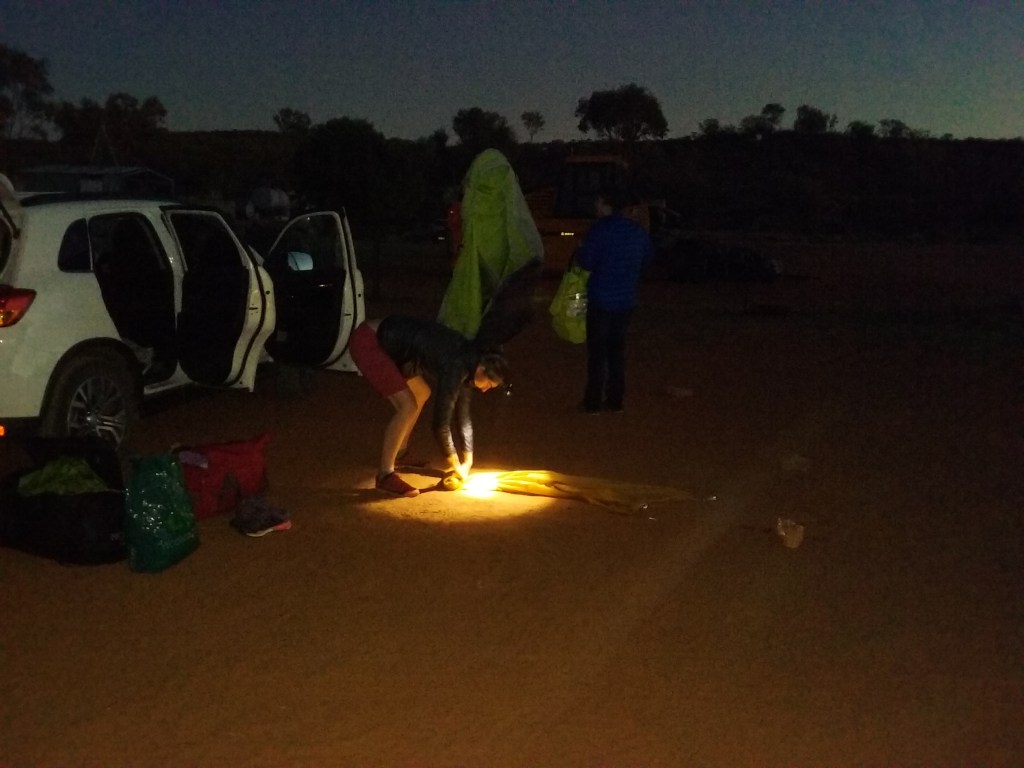 Camping in the desert, one of the highlights of the trip!